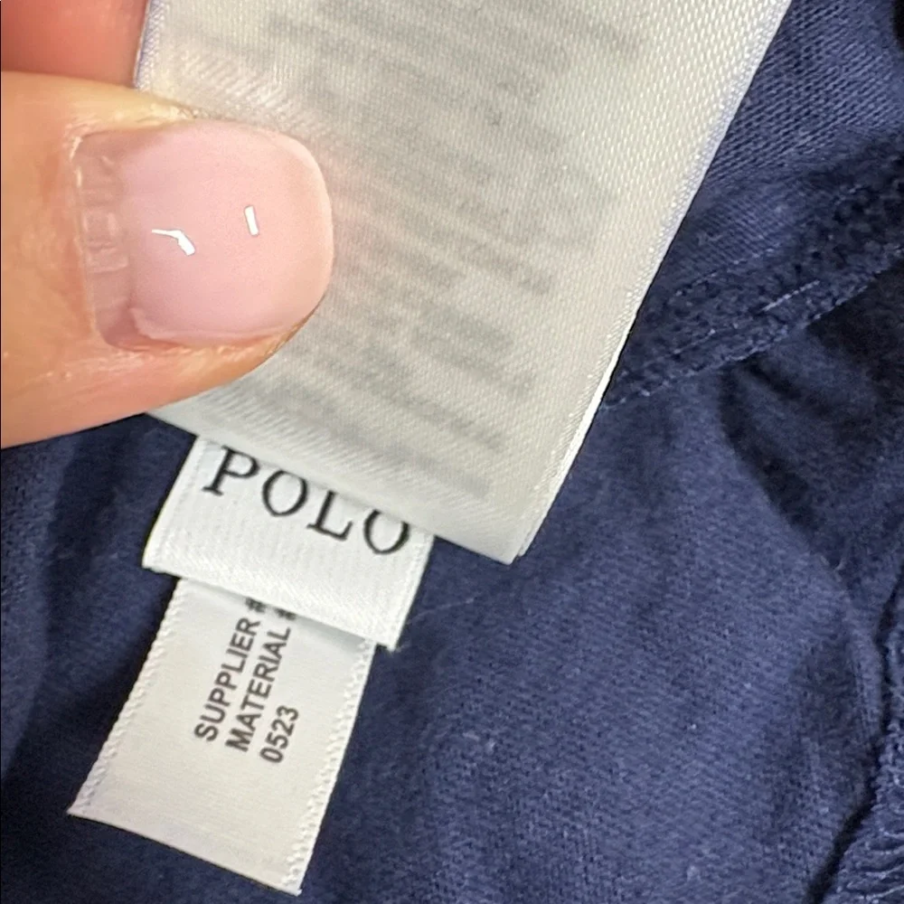 Ralph Lauren Kids Long Sleeve Classic Navy‎ Polo Bear Tee SZ XL 18-20